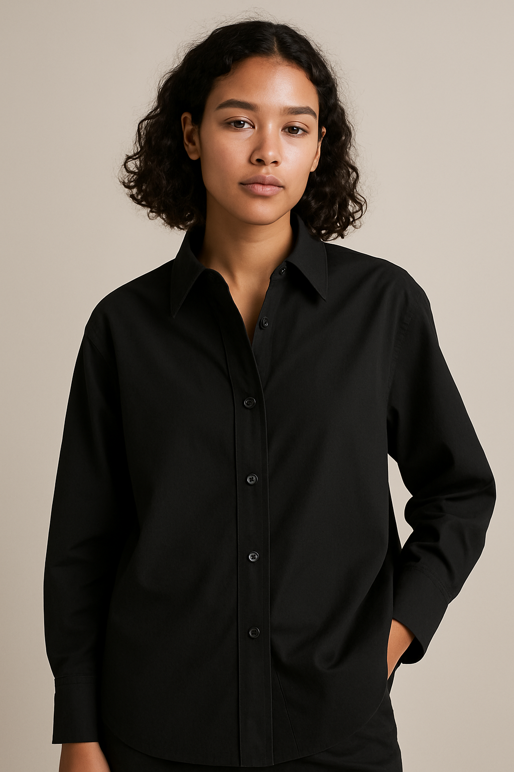 Ivy | Oversized Cotton Shirt