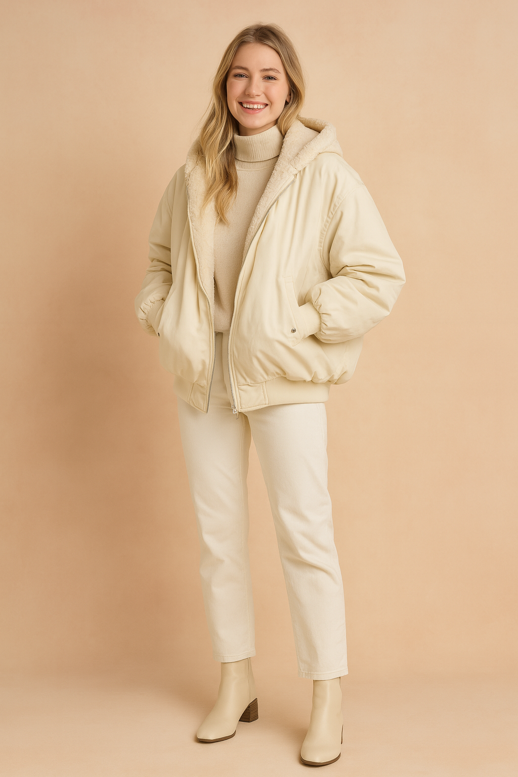 Women's Casual Reversible Jacket Practical Stylish Design 2