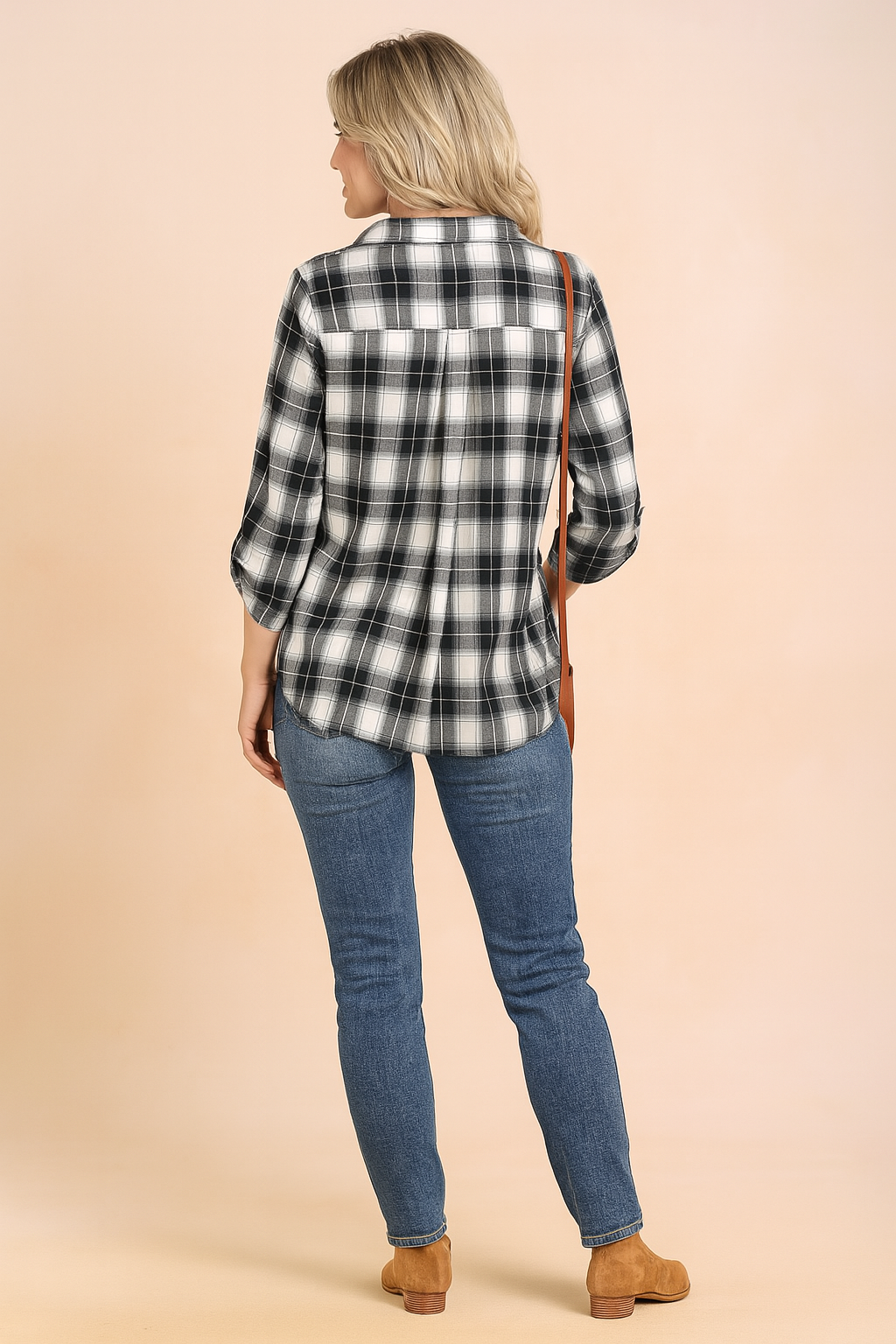 Women's Classic Checked Shirt Comfortable Cotton 1