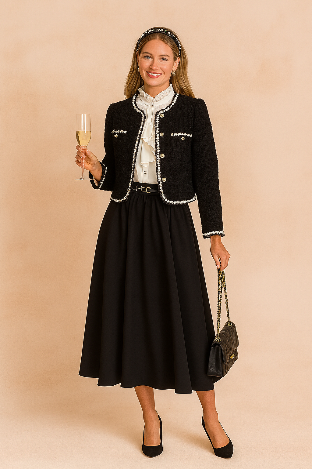 Women's Classic Vintage Short Jacket Elegant Design 1