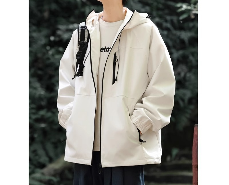 Women's Functional Hooded Rain Jacket Windproof Polyester 3