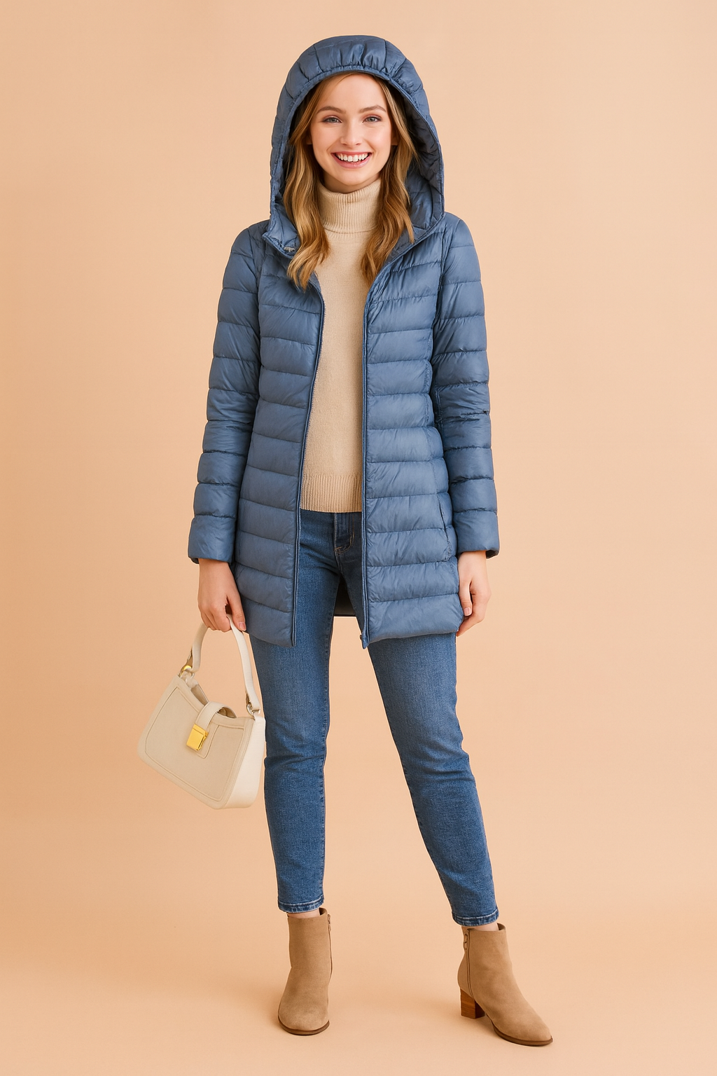 Women's Hooded Long Winter Jacket Warm Insulated 0