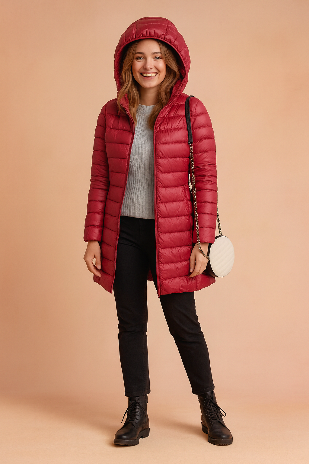 Women's Hooded Long Winter Jacket Warm Insulated 2