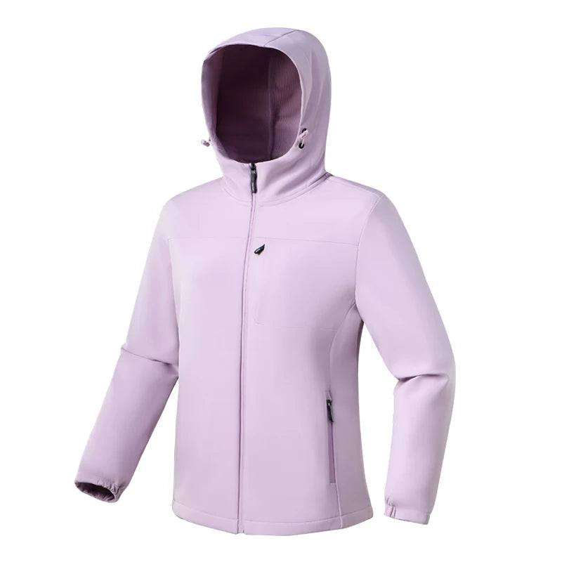 Women's Hooded Softshell Jacket Functional Outdoor Wear Softshell 7