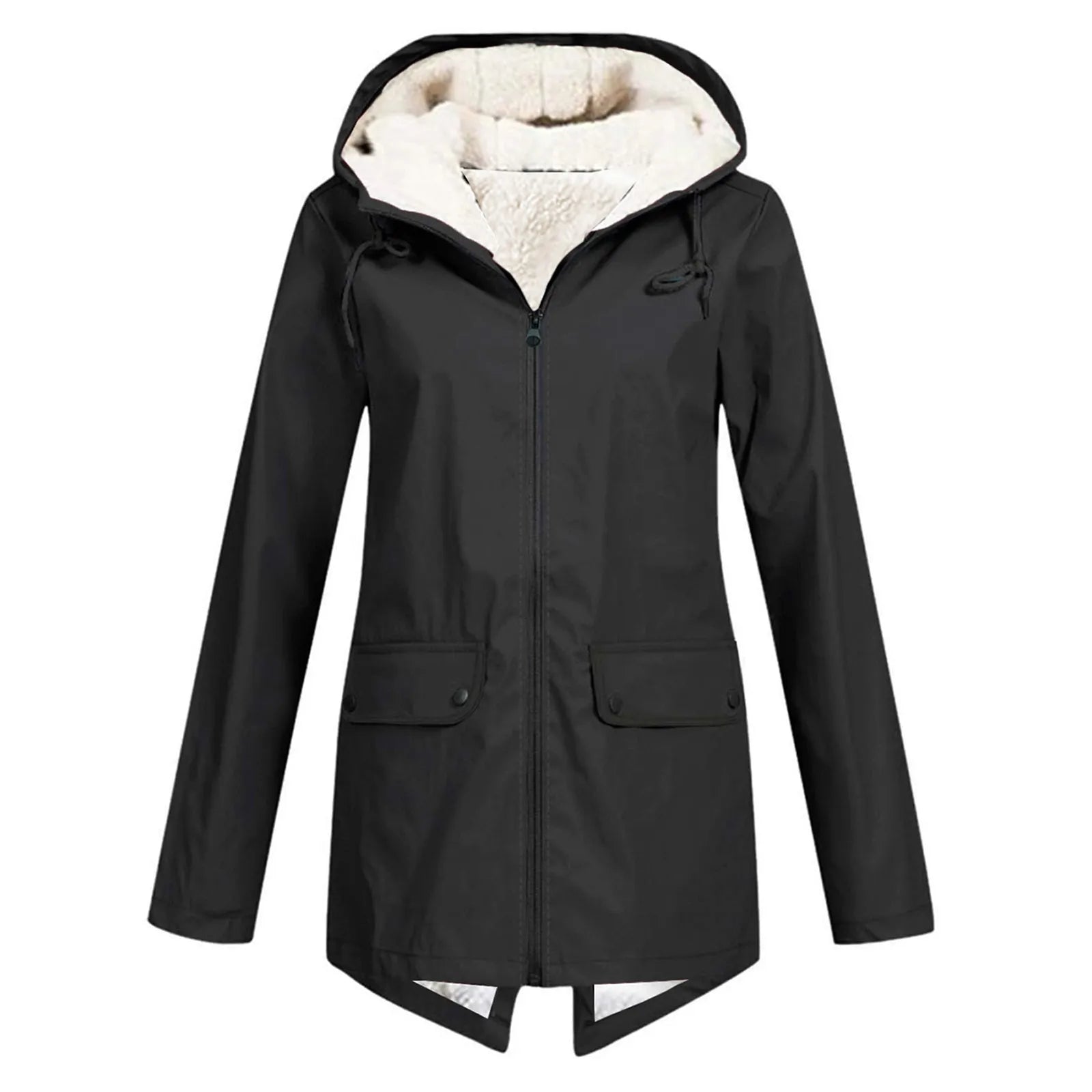 Women's Hooded Trench Coat Winter Waterproof Elegant Design 2