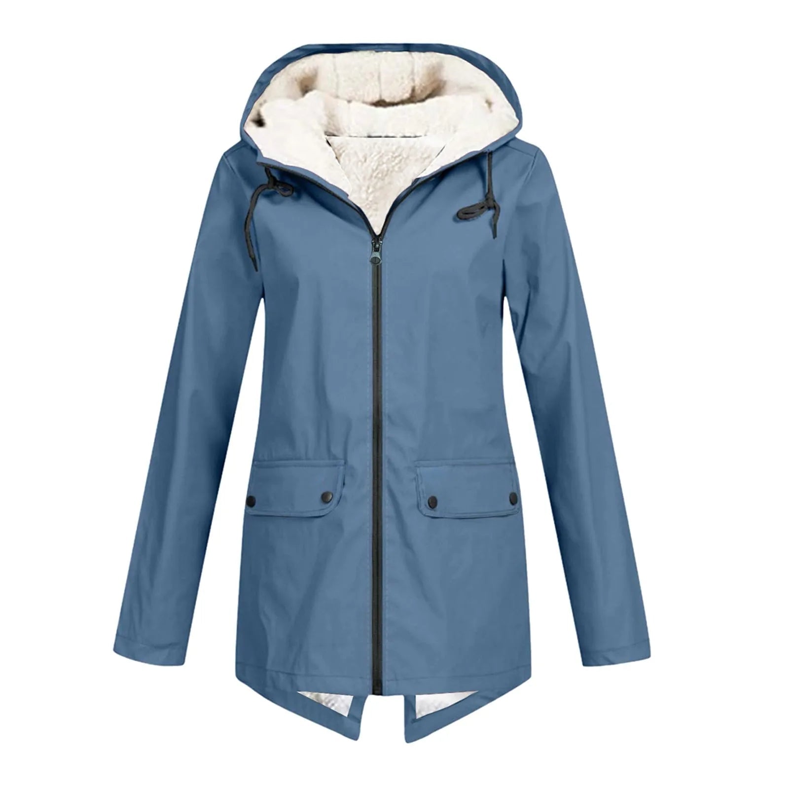 Women's Hooded Trench Coat Winter Waterproof Elegant Design 3