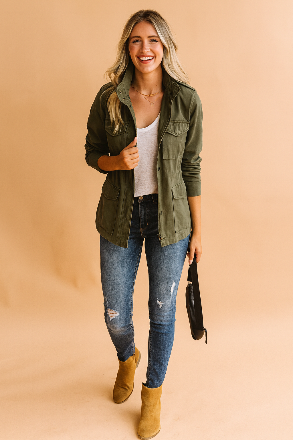 Women's Lightweight Zipper Jacket Comfortable Fabric 0