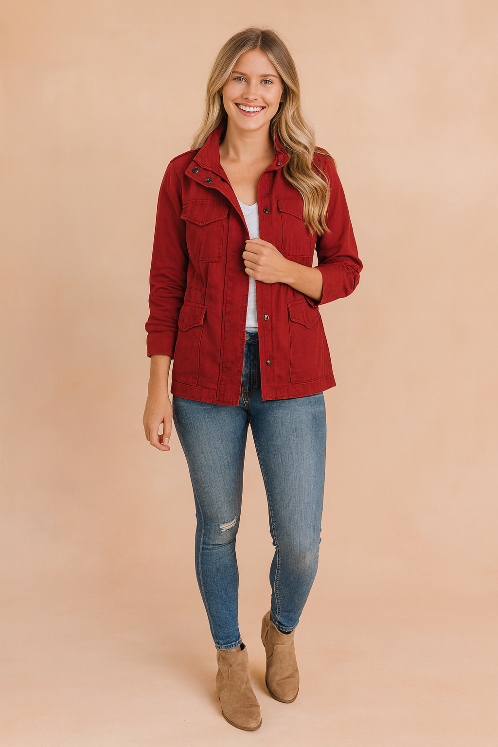 Women's Lightweight Zipper Jacket Comfortable Fabric 2