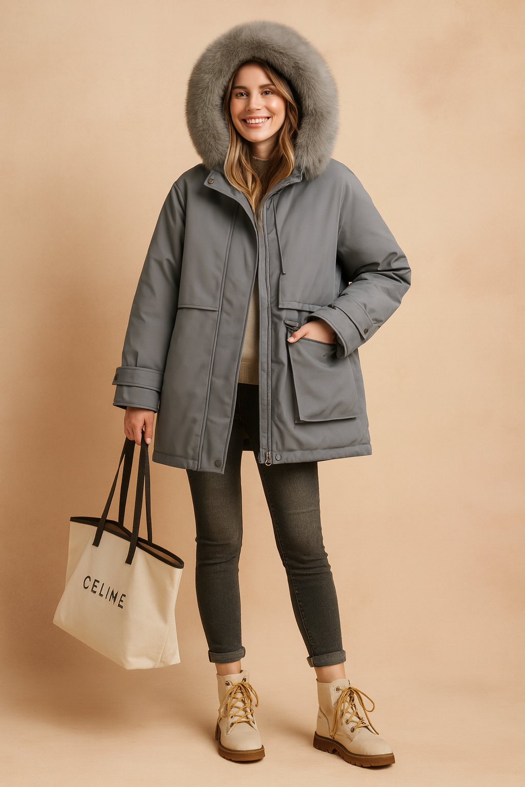 Women's Parka Jacket Winter Comfort High-Quality Fabric 3