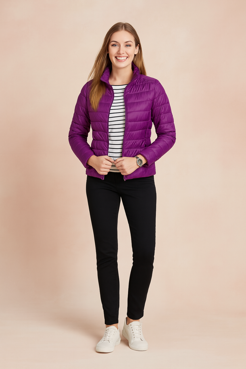 Women's Quilted Winter Jacket Comfortable Warmth Durable Fabric 5