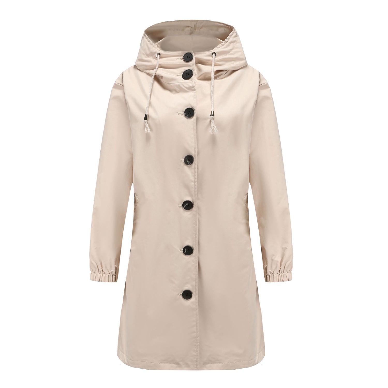 Women's Stylish Hooded Rain Jacket Water-Repellent 1