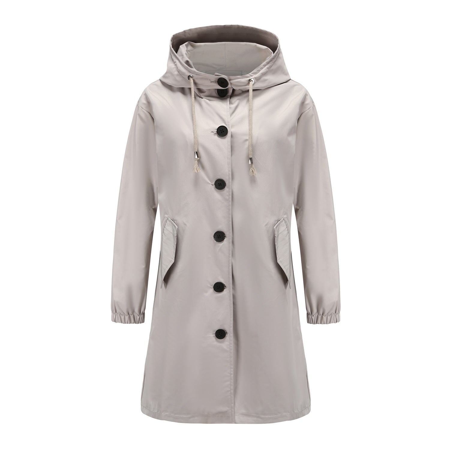 Women's Stylish Hooded Rain Jacket Water-Repellent 2