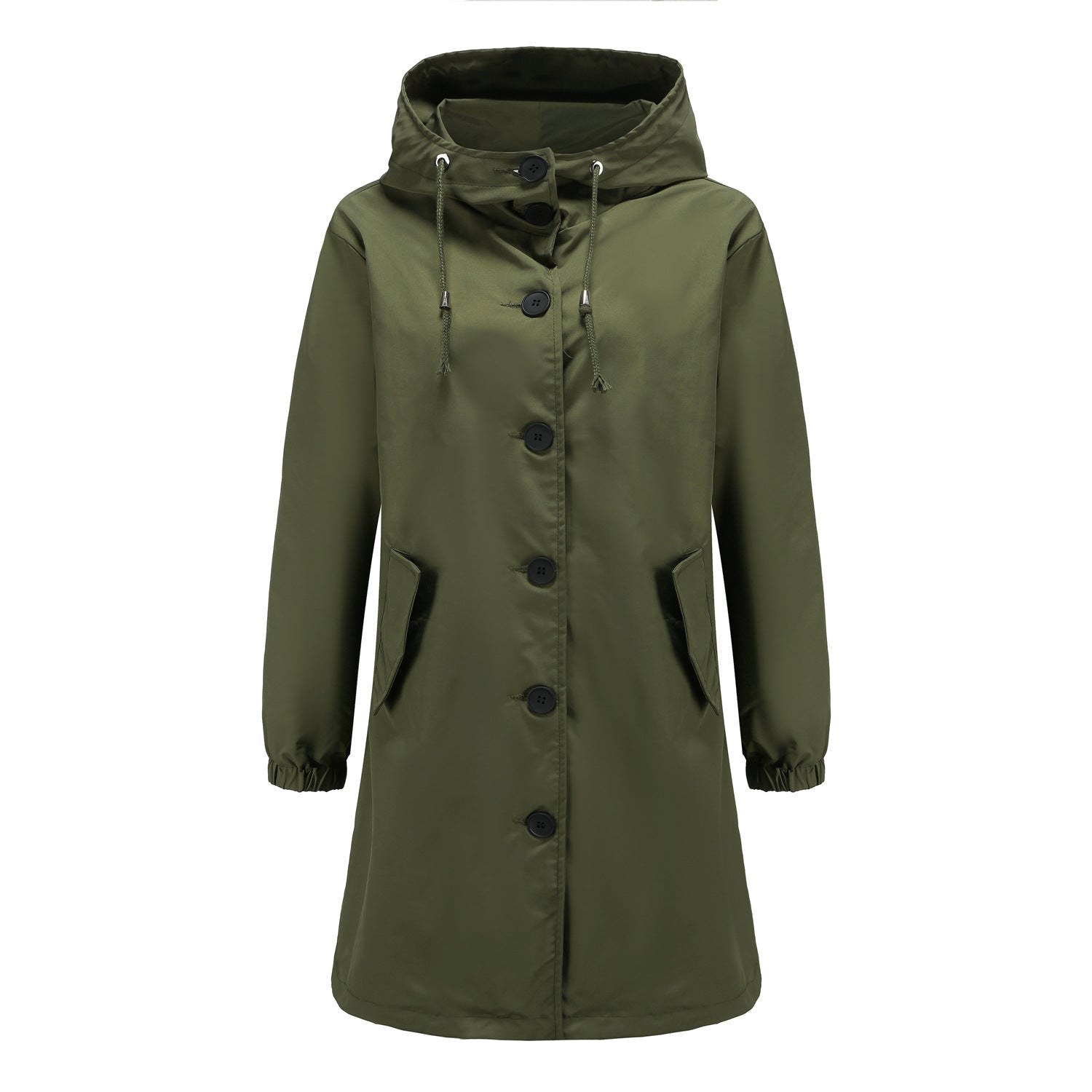 Women's Stylish Hooded Rain Jacket Water-Repellent 4