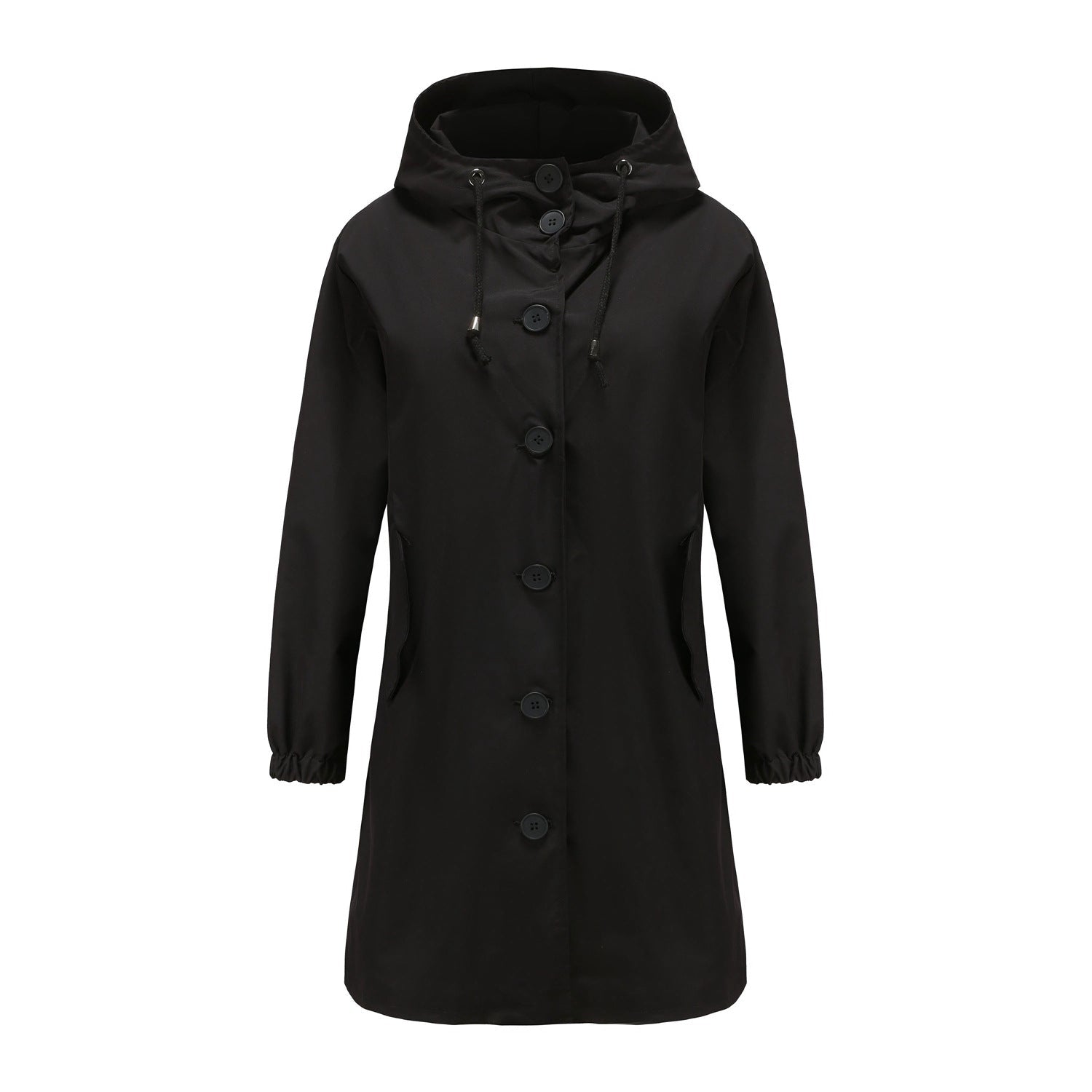 Women's Stylish Hooded Rain Jacket Water-Repellent 5