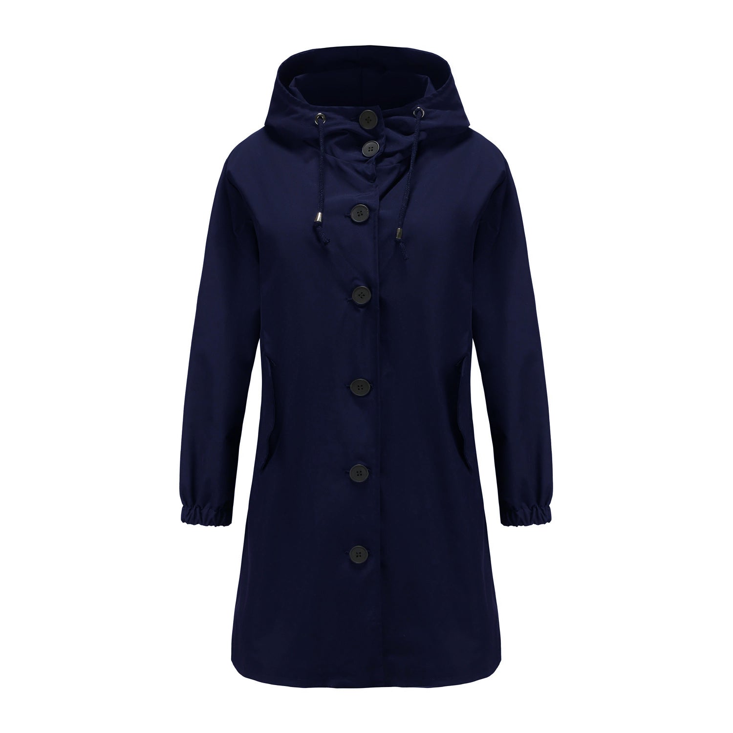 Women's Stylish Hooded Rain Jacket Water-Repellent 6
