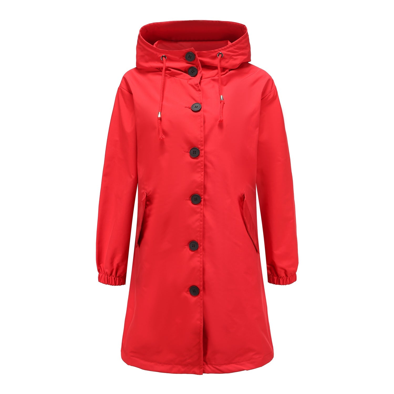 Women's Stylish Hooded Rain Jacket Water-Repellent 7