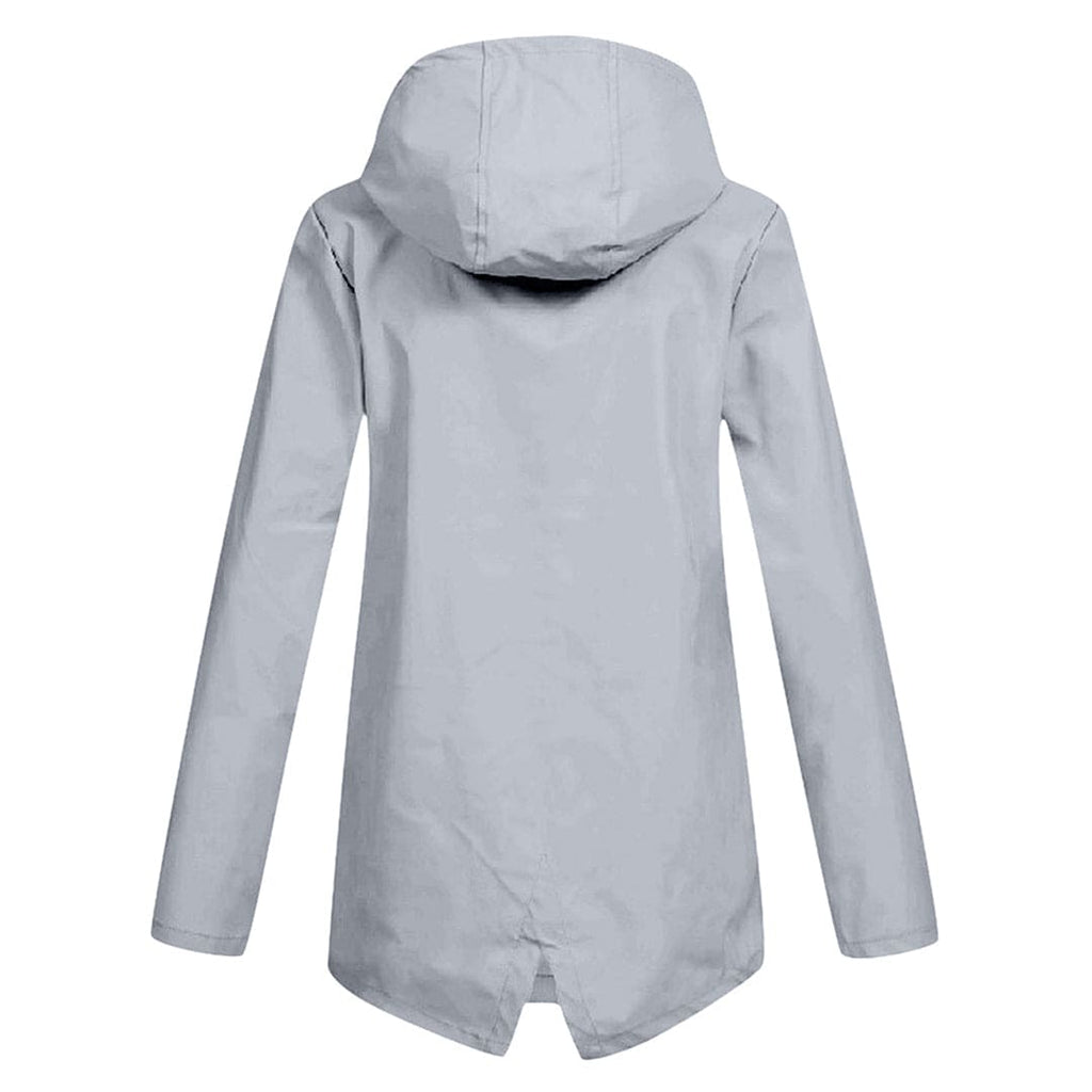 Women's Stylish Hooded Rain Jacket Waterproof 6