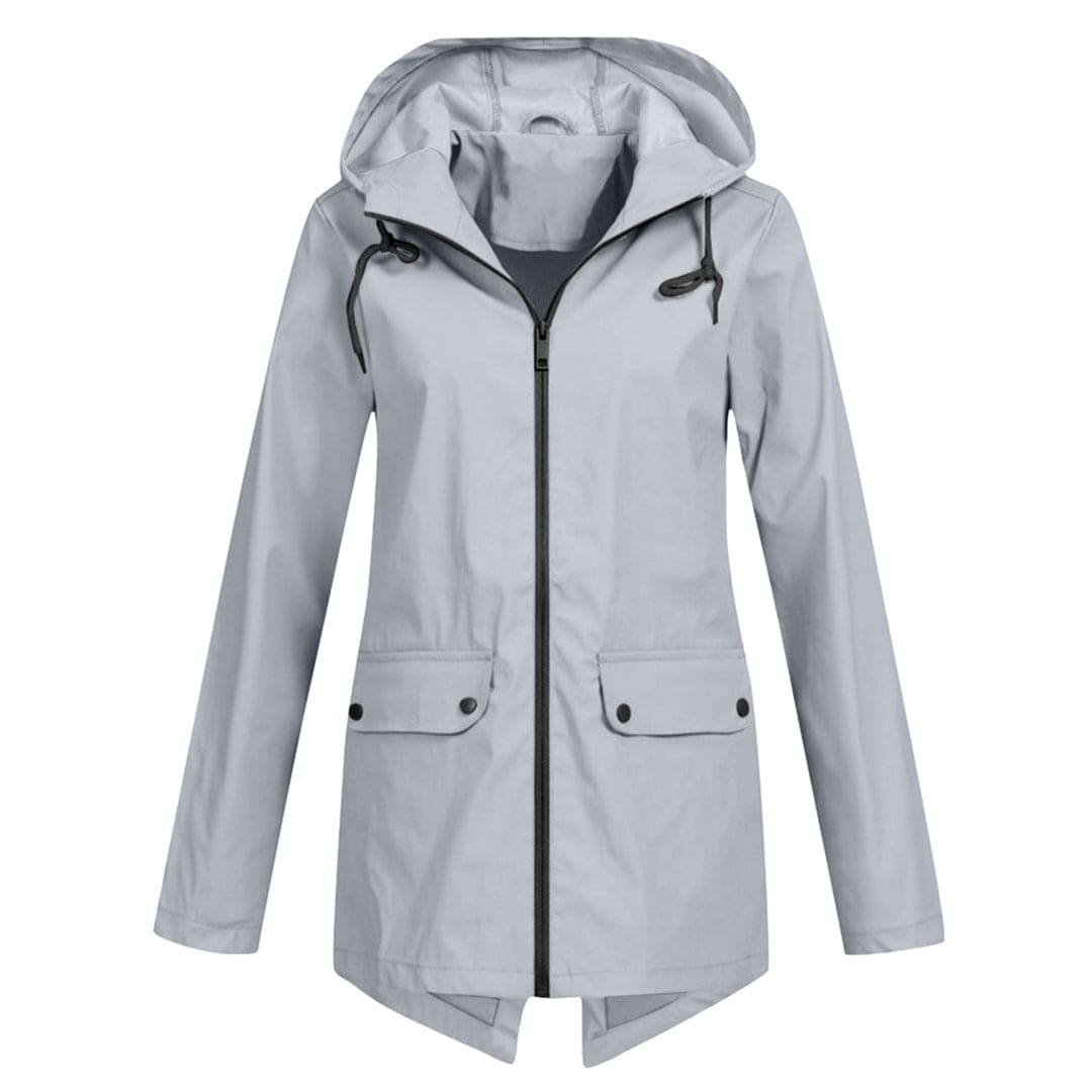 Women's Stylish Hooded Rain Jacket Waterproof 9