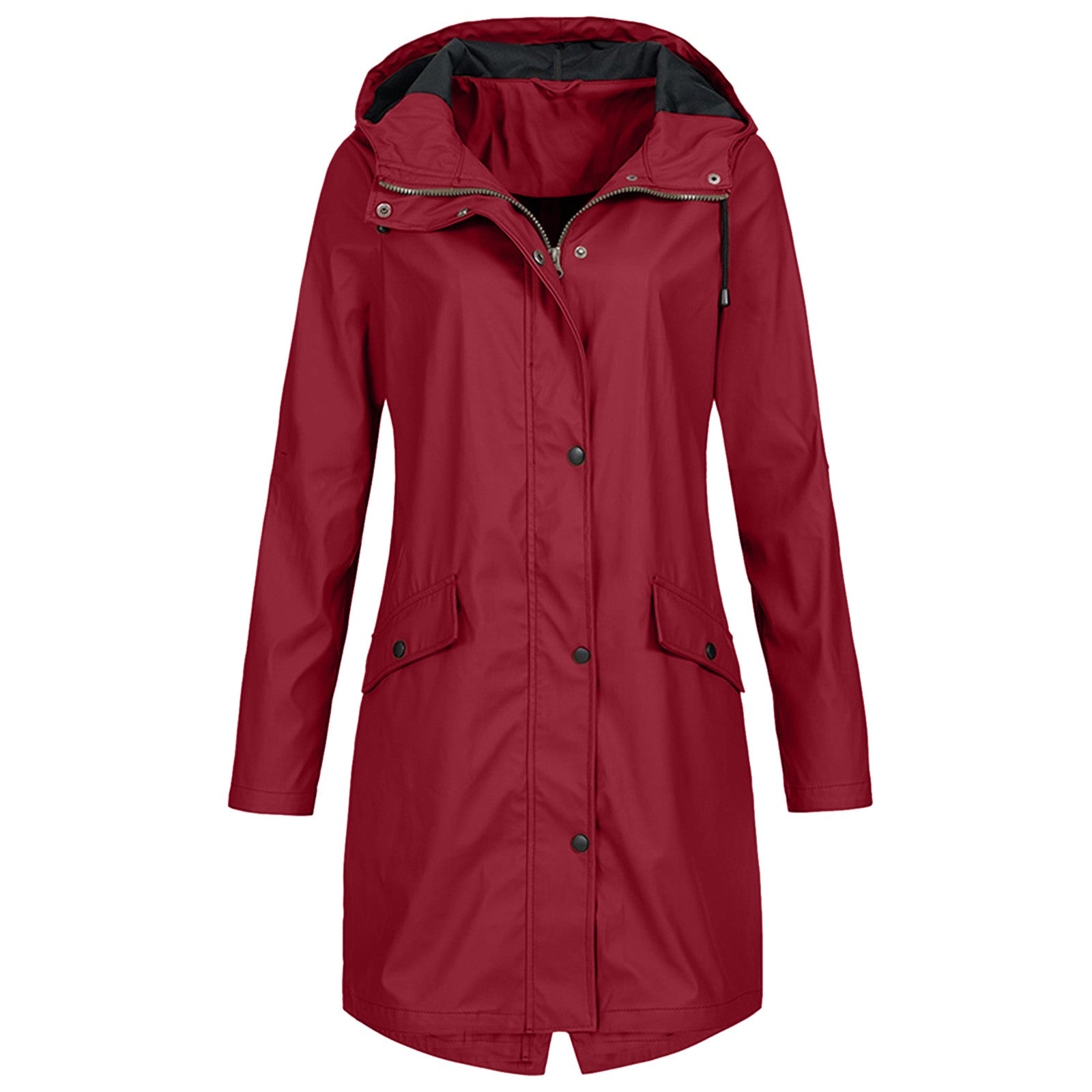 Women's Stylish Rain Jacket Windproof Waterproof 3