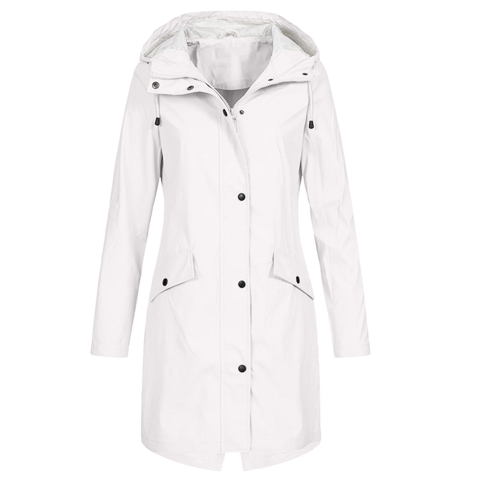 Women's Stylish Rain Jacket Windproof Waterproof 4