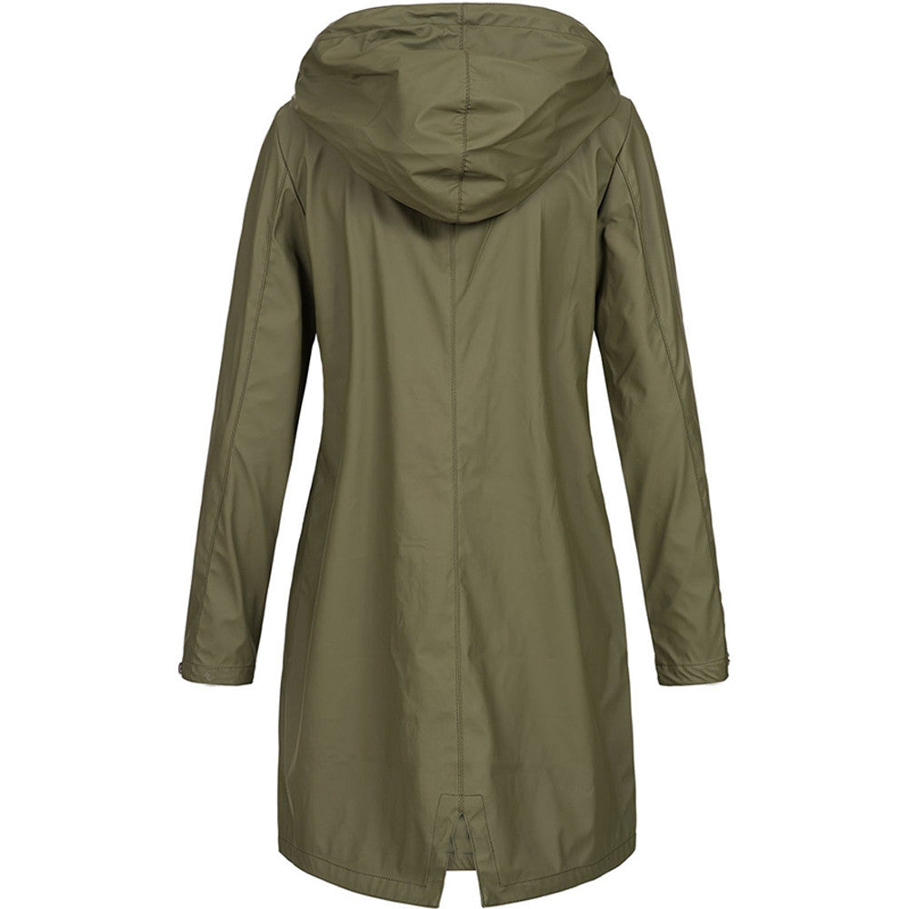 Women's Stylish Waterproof Rain Jacket Fashionable Design 2