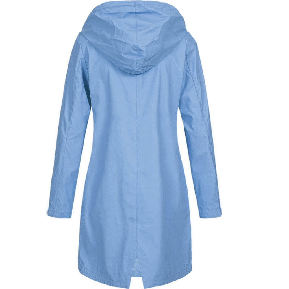 Women's Stylish Waterproof Rain Jacket Fashionable Design 4