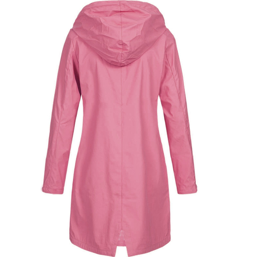 Women's Stylish Waterproof Rain Jacket Fashionable Design 5