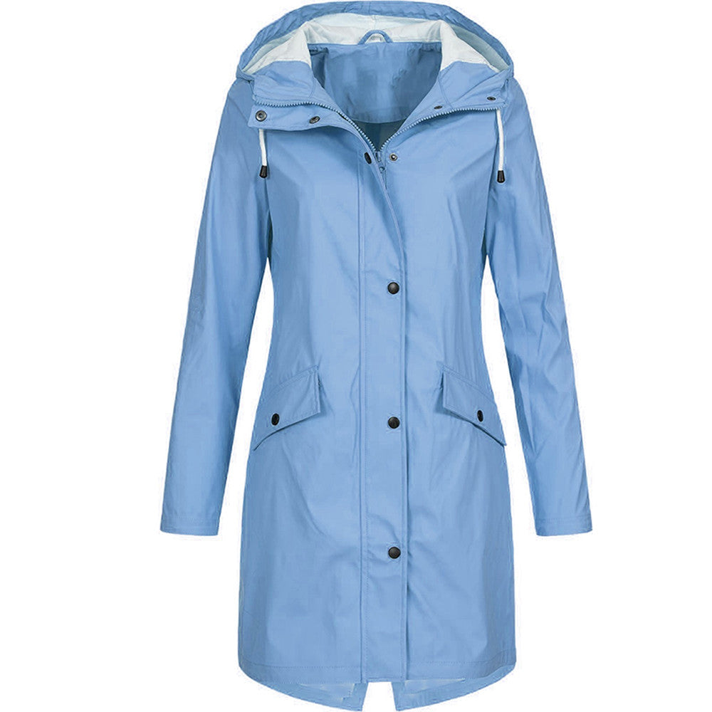 Women's Stylish Waterproof Rain Jacket Fashionable Design 7