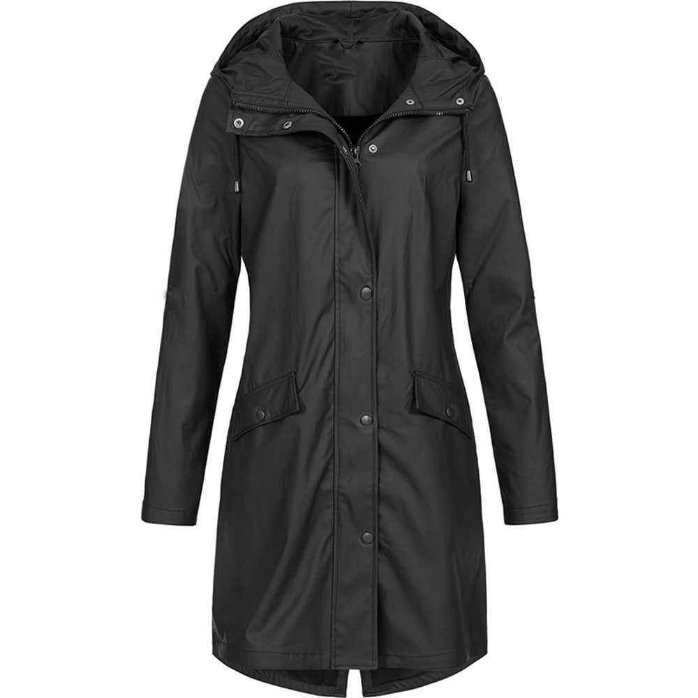 Women's Stylish Waterproof Rain Jacket Fashionable Design 8