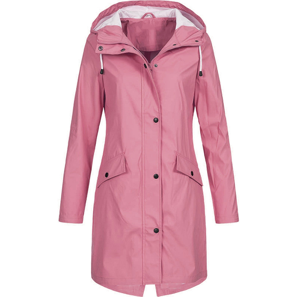 Women's Stylish Waterproof Rain Jacket Fashionable Design 9
