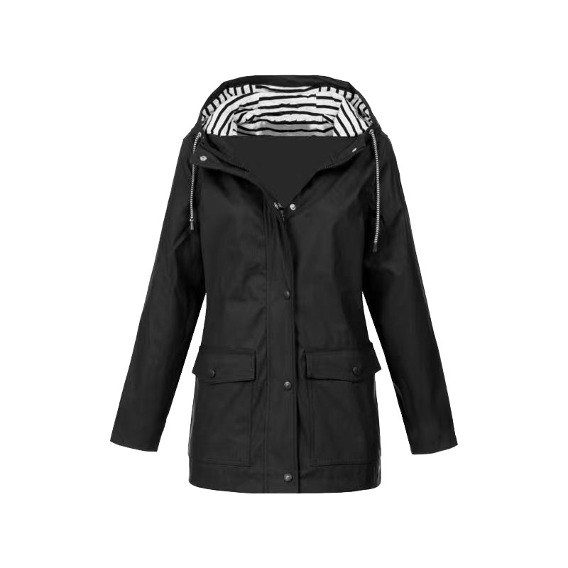 Women's Stylish Waterproof Rain Jacket Modern Design 4
