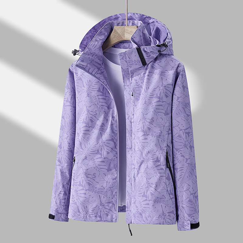 Women's Stylish Waterproof Zip-Up Hoodie for Outdoor Activities 4
