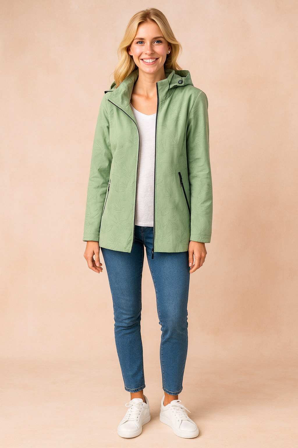 Women's Stylish Winter Jacket with Hood Functional Design 1