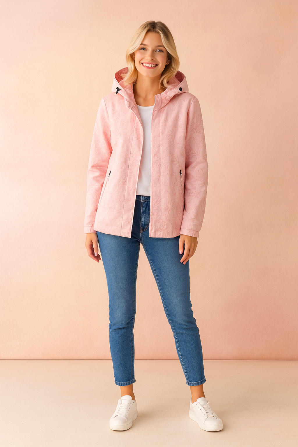 Women's Stylish Winter Jacket with Hood Functional Design 4