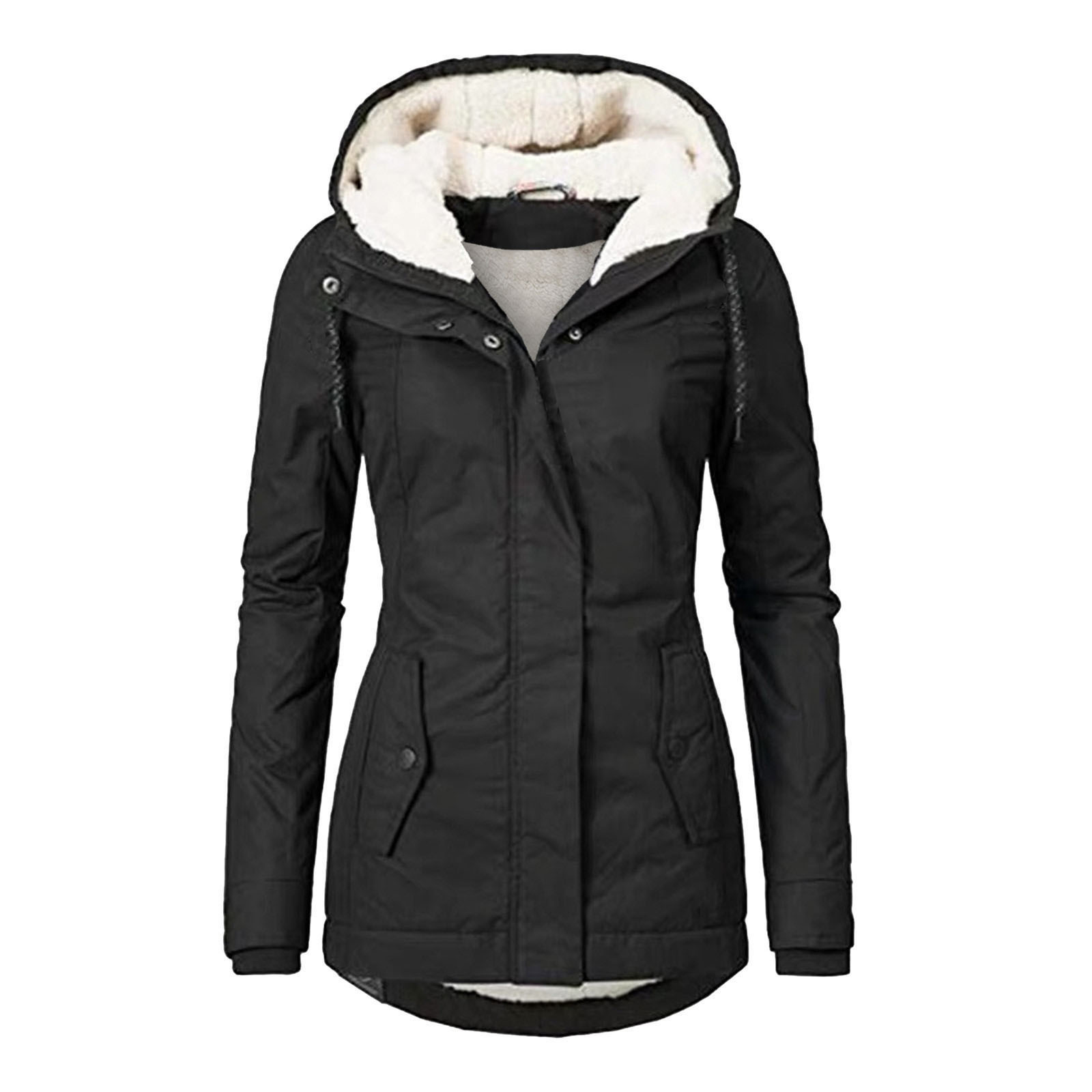 Women's Stylish Winter Rain Jacket Warm Waterproof 0