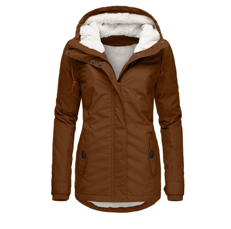 Women's Stylish Winter Rain Jacket Warm Waterproof 2