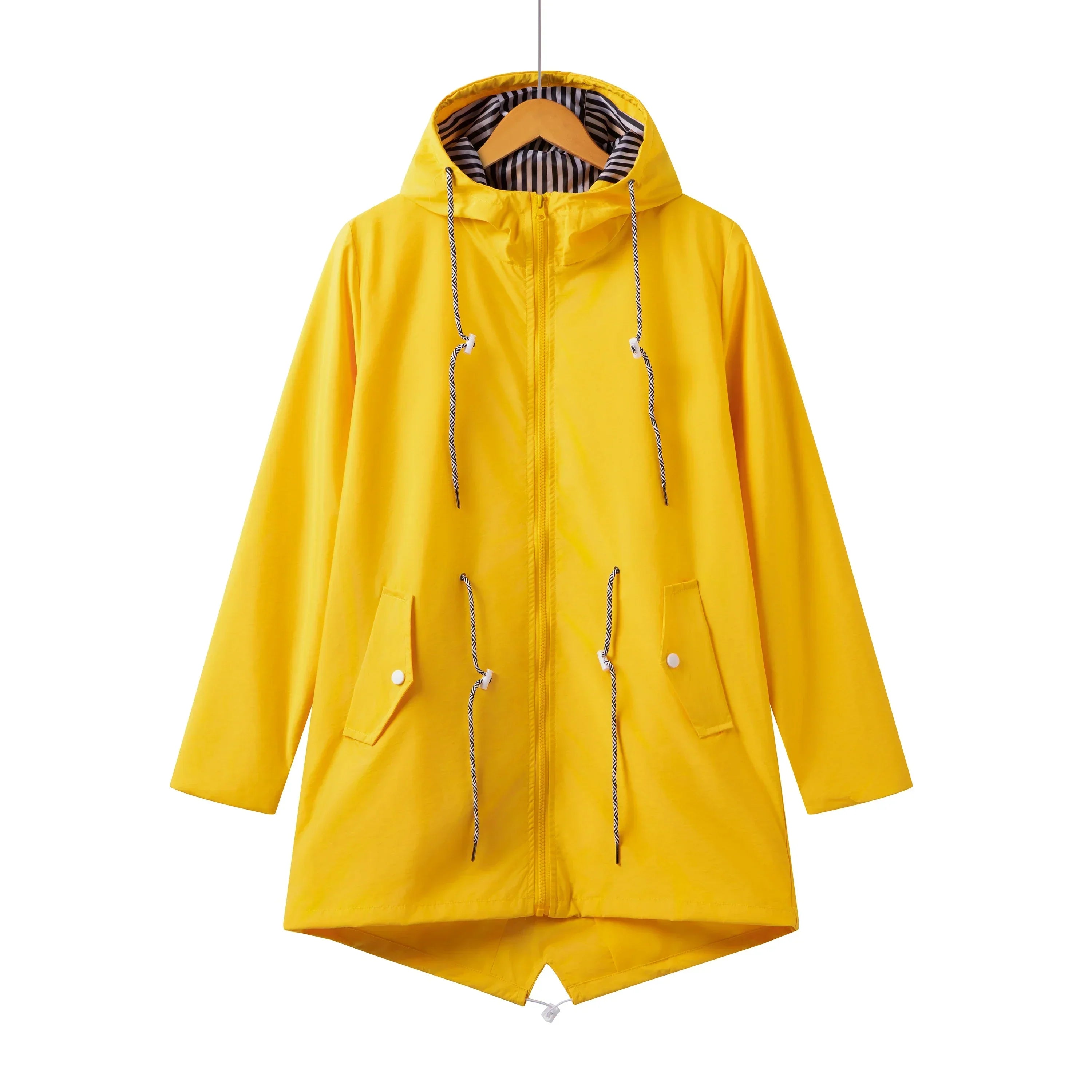 Women's Versatile Hooded Trench Coat Waterproof Outdoor 3