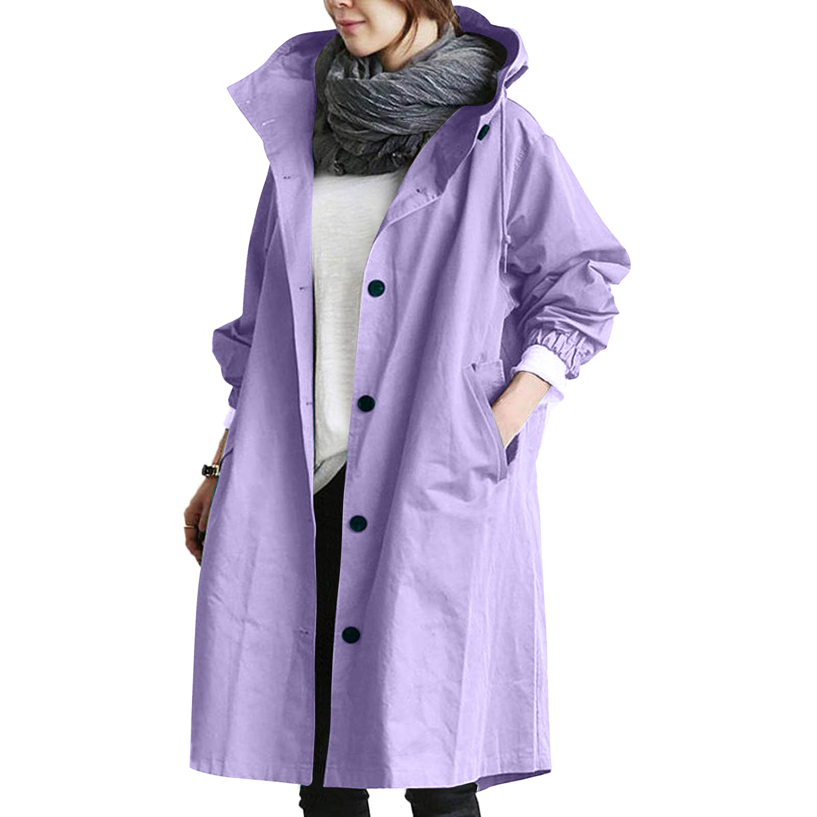 Women's Waterproof Rain Jacket Stylish Lightweight Functional Design 2